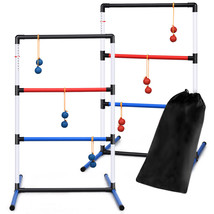 Ladder Ball Toss Game Set Indoor Outdoor W/6 Bolas Score Tracker Carrying Bag - £57.00 GBP