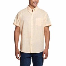 Weatherproof Vintage Short Sleeve Woven Shirt ORANGE Men&#39;s Sz XL NWT - $20.47