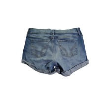 Hollister Shorts Size 5/27 Juniors Blue Light Wash Low Rise Midi Distressed Cuff - £16.51 GBP