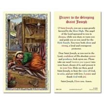 Saint Joseph Sleeping Laminated Prayer Card, New - £2.32 GBP