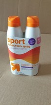 2 Pck Sport Clear Continuous Sunscreen Up&amp;up Spray Broad Spectrum SPF 30... - $9.49