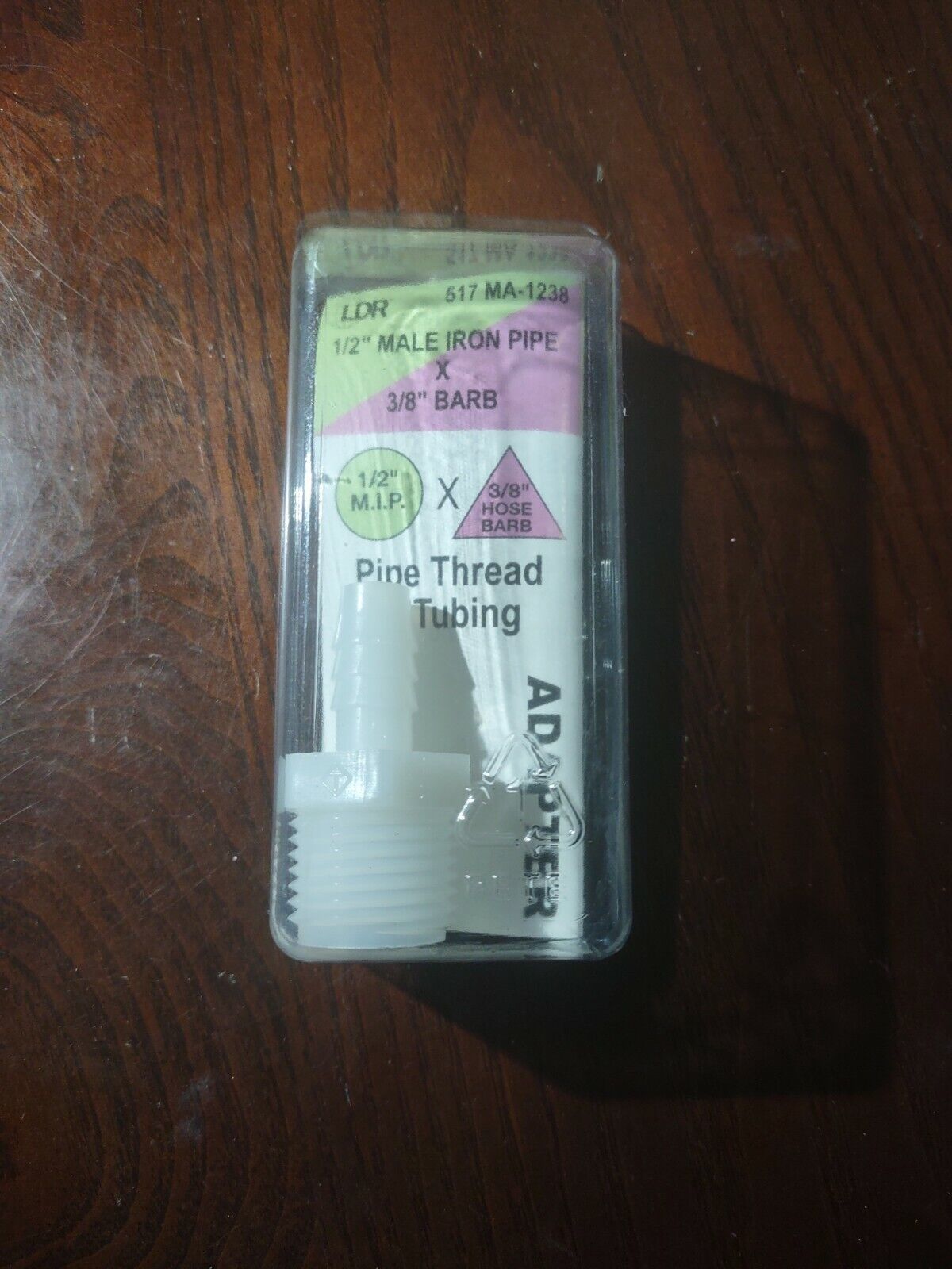 LDR Nylon Adapter Pipe Thread to Tubing  1/2&quot;  M.I.P. to 3/8&quot; Hose Barb - $7.87