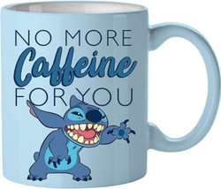 Disney Lilo and Stitch No More Caffeine for You Ceramic Mug 20 oz Licens... - £15.62 GBP