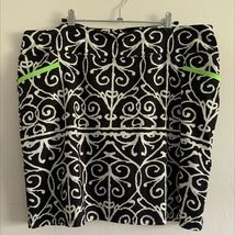 Dolcezza XXL Skort Black White Scroll Print Lime Green Trim Golf Tennis ... - $15.79