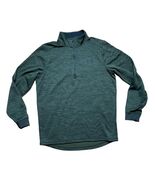 Under Armour 1/4 Zip Sweatshirt Cold Gear Mens S Small Green Space Dye - $19.99