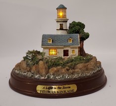 Thomas Kinkade a Light in The Storm Seascape Figurine Sculpture Hearth &amp;... - £24.27 GBP