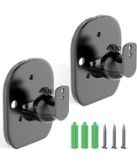 Set Of 2 Black Bookshelf And Surround Sound Speaker Wall Mounts Bracket ... - $57.51 CAD