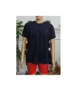  Navy Blue Cotton T-Shirt for Men   Round Neck Short Sleeve - $264.12 MXN+