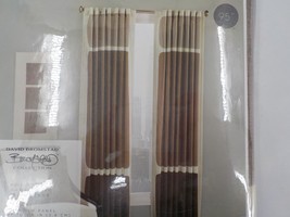 David Bromstad Collection Single Window Panel Curtain Rod Pocket Chclt Nip 50X95 - $5.99