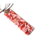 Multi colored Copper Marble Column pendant Polymer Clay Necklace casual ... - £18.90 GBP
