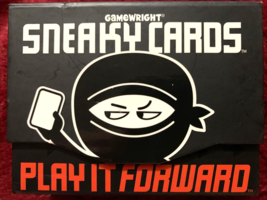 Gamewirght New Sneaky Cards Play It Forward Card Game 55 Cards Open Box - $13.74