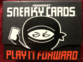 Gamewirght New Sneaky Cards Play It Forward Card Game 55 Cards Open Box - £10.88 GBP