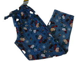 Peanuts Men&#39;s Christmas Minky Fleece Sleep Pajama Pants Snoopy Charlie B... - £21.39 GBP