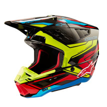 Alpinestars SM5 Action 2 Black Flo Yellow Bright Red Helmet MX Moto ATV ... - £237.70 GBP