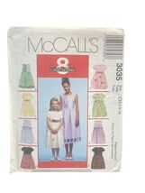 McCall's 3035 Girls' Dress Sizes CH 7-8-10 Easy Pattern - $6.23