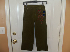 OshKosh B'gosh Olive Green Corduroy Pants Size 7 Girl's NEW - $19.76