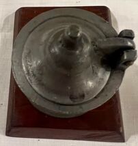 Antique Pewter Ink Well &amp; Quill Pen - $49.49