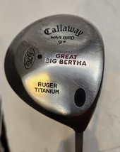 Callaway War Bird 9 degree Great Big Bertha Ruger Titanium Firm-flex Cal... - £18.87 GBP