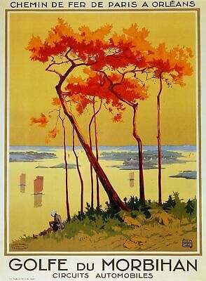 6253.Chemin de fer de Paris Golfe du Morbihan Poster.Wall Art Decorative.