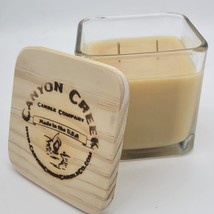 New Canyon Creek Candle Company 14oz Cube Jar French Vanilla Handmade! - $27.94