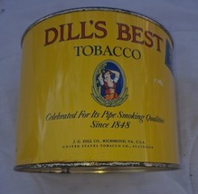 Vintage Dill&#39;s Best Tobacco Tin - empty - £20.58 GBP