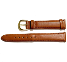 Speidel Express 16mm Brown Genuine Leather Watch Band with Gold-Tone Buckle - $16.61