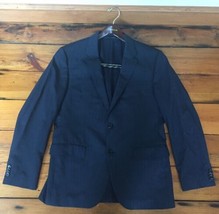 Hugo Boss Super 130 Navy Blue Wool Pinstripe Dress Suit Jacket Blazer Me... - £157.26 GBP
