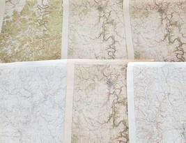 6 Lot 1924-35 Kentucky USGS Topographical Maps Geological Survey Quadrangle Map - £99.91 GBP