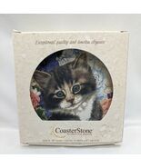 Lot Of (3) Vintage Cat Coaster Stone Coasters - $228.56 MXN