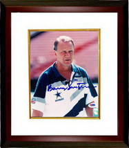 Barry Switzer signed Dallas Cowboys 8x10 Photo Custom Framed (white shir... - $109.95