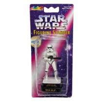 VINTAGE 1997 ROSEART STAR WARS FIGURINE STAMP STORMTROOPER NEW SEALED PA... - $7.60