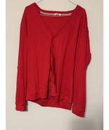 ❤️ H2H Women’s Oversized Button-Up Cardigan – Red, Comfy &amp; Stylish! ❤️ - $10.69