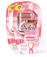 2 Packs Bic Soleil Click 3 Blades 1 New Handle &amp; 6 Refill Heads Smoother... - $455.97 MXN
