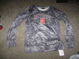 NWT Under Armour Boys girls Detroit Tigers Sweatshirt Sweater camo gray ... - £24.35 GBP