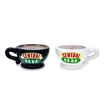 Silver Buffalo Friends Central Perk To-Go Cups Ceramic Salt and Pepper S... - £12.22 GBP