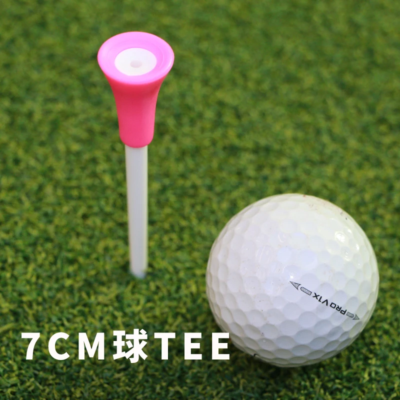 Sporting 50 Pcs/Pack Plastic Golf Tees Multi Color 7CM Durable Rubber Cushion To - £23.90 GBP