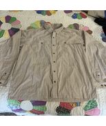 Patagonia Shirt Mens XXL Beige Tan Plaid Island Hopper Vented Fishing - $548.16 MXN