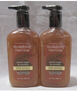 Bath &amp; Body Works Revitalizing Hand Soap Lot Set of 2 BROWN SUGAR &amp; COCONUT - $32.99