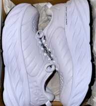 HOKA ONE Bondi SR LEATHER Women’s Running Walking Shoe Cushioned WhiteNIB! - $159.99