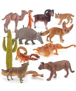 12Pcs Big Desert Animals Figures Set Desert Diorama 6 Inch Realistic Tro... - $61.32