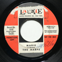 The Harps – Marie / Daddy&#39;s Going Away Again -45 rpm Vinyl 7&quot; Single *Promo* NFS - £15.71 GBP
