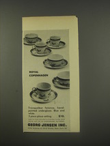 1956 Georg Jensen Royal Copenhagen Procelain Ad - Tranquebar Faience - $18.49