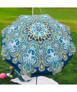 Beach and Grass Umbrella with Matching Travel Carrying Bag - Large 7 Fee... - £46.70 GBP
