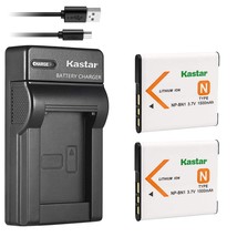 Kastar 2 Battery + Charger Replacement for Sony NP-BN1 DSC-QX10 QX30 QX100 DSC-T - £23.69 GBP