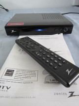 Zenith Digital DTV TV Tuner Converter Box Model DTT901 w/ Remote &amp; Manual - £30.25 GBP