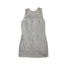 Hollister Women&#39;s White Floral Lace Sleeveless Dress Size 5 - $161.78 MXN