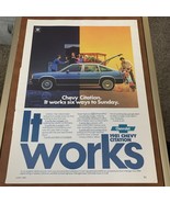 1981 Chevrolet Citation  &quot;It Works&quot;  vintage promo magazine print ad - $10.18