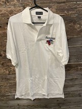 New Hampshire Motor Speedway Vtg Made In USA Polo Shirt Size L Mens NASCAR - £27.10 GBP