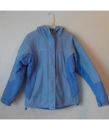 VTG Columbia Blue Purple Winter Jacket Women M Zip Up Hooded 90s Y2K Spo... - £29.40 GBP