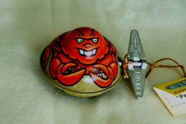 New Wind up Auto Turn Tin Toy Rocket USA Peter Pincher Sealife Wacky Crab 2&quot; - $4.90